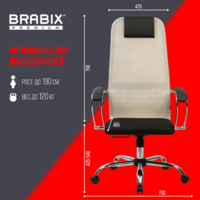 Brabix EX-800 / 532913 (черный/бежевый) Image #14