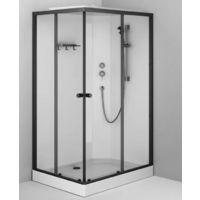 AM.PM X-Joy 120x80 / W94C-403-12080BT (черный матовый/прозрачное стекло) Image #4