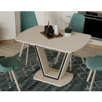 Трия Дели тип 2 (бежевый софт/стекло матовое бежевое) Image #4