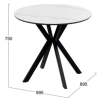 Трия Эрвин тип 1 (черный муар/керамика матовый белый мрамор) Image #13