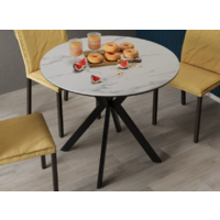 Трия Эрвин тип 1 (черный муар/керамика матовый белый мрамор) Image #7