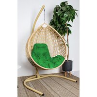 M-Group Капля Люкс / 11030504 (бежевый ротанг/зеленая подушка) Image #2