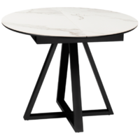 Woodville Нельсон 100-140х100х76 / 588016 (alpine white/черный)