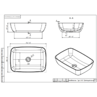 Belux Турин 540 прямоугольник (18, белый матовый/Solid Surface) Image #11