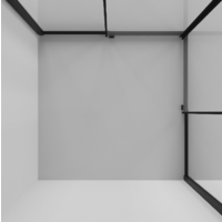 Niagara NG-6823-34BLACK 90x90x195 (черный матовый/прозрачное стекло) Image #4