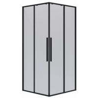 Niagara NG-6823-34BLACK 90x90x195 (черный матовый/прозрачное стекло)