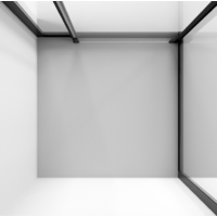 Niagara NG-6835-34BLACK 100x100x195 (черный матовый/прозрачное стекло) Image #3