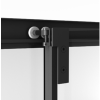 Niagara NG-6835-34BLACK 100x100x195 (черный матовый/прозрачное стекло) Image #6