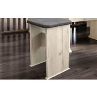 Трия Рио (дуб крафт белый/микровелюр Duna Steel) Image #4