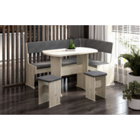 Трия Рио (дуб крафт белый/микровелюр Duna Steel) Image #8