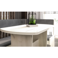 Трия Рио (дуб крафт белый/микровелюр Duna Steel) Image #5