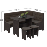 Трия Техас исп. 2 (венге/кашемир коричневый) Image #2