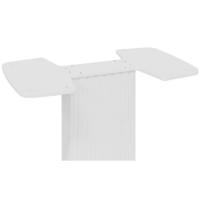 Трия Хилтон раздвижной Тип 2 (белый глянец/стекло глянцевое белое) Image #7