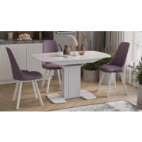 Трия Хилтон раздвижной Тип 2 (белый глянец/стекло глянцевое белое) Image #8