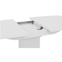 Трия Хилтон раздвижной Тип 2 (белый глянец/стекло глянцевое белое) Image #4