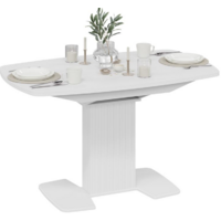 Трия Хилтон раздвижной Тип 2 (белый глянец/стекло глянцевое белое) Image #10