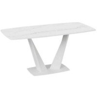 Трия Фабио тип 1 раздвижной (белый матовый/стекло матовое белый мрамор) Image #4