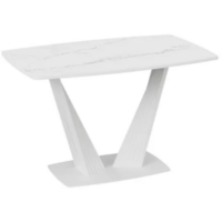 Трия Фабио тип 1 раздвижной (белый матовый/стекло матовое белый мрамор) Image #1