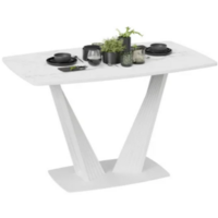 Трия Фабио тип 1 раздвижной (белый матовый/стекло матовое белый мрамор) Image #2