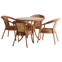 AIKO DECO 4 с круглым столом D90 7035П Светлый