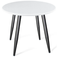 Sheffilton SHT-TU104/80 МДФ (черный муар/белый металл)