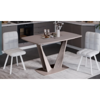 Трия Фабио тип 1 раздвижной (капучино матовый/стекло матовое капучино) Image #5