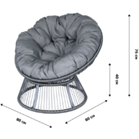 Garden Story Папасан Элис CN2311-MT (серый) Image #5