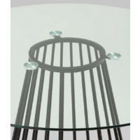 Stool Group Ливерпуль 120x120 (стекло/ножки черные) Image #3