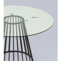 Stool Group Ливерпуль 120x120 (стекло/ножки черные) Image #4