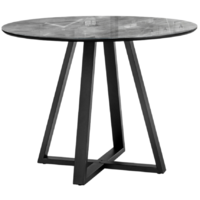 Woodville Норфолк 100 (серый мрамор/черный)