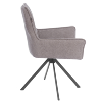 TetChair Мурано (хром, велюр/букле (HYP), бежевый) Image #3