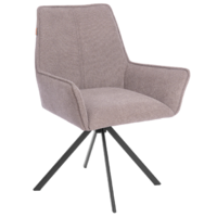 TetChair Мурано (хром, велюр/букле (HYP), бежевый)