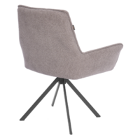 TetChair Мурано (хром, велюр/букле (HYP), бежевый) Image #4