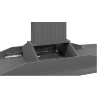 Трия Хилтон раздвижной Тип 2 (графит матовый/стекло матовое серое) Image #6