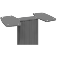 Трия Хилтон раздвижной Тип 2 (графит матовый/стекло матовое серое) Image #7