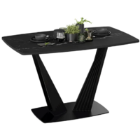 Трия Фабио тип 1 раздвижной (черный муар/стекло матовое черный мрамор) Image #4