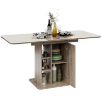 Трия Мюнхен Тип 1 (дуб сонома трюфель/стекло глянцевое бежевое) Image #3