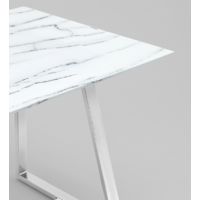 Stool Group Даллас 160x90 / DT-923-W-160 (белый/стекло) Image #4