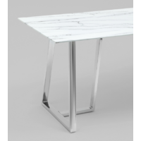 Stool Group Даллас 160x90 / DT-923-W-160 (белый/стекло) Image #3