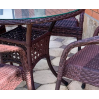 AIKO DECO 4 с круглым столом D90 7034П Шоколад Image #6