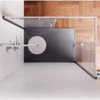 AM.PM X-joy 120x80 / W94G-403-120280-MT1K (серебристый/прозрачное стекло) Image #3