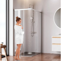 AM.PM X-joy 120x80 / W94G-403-120280-MT1K (серебристый/прозрачное стекло) Image #4