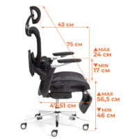 TetChair Sakura (сетка, черный) Image #15