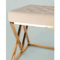 Stool Group Инсигния / BENCH-011-TG-BG (вельвет бежевый/сталь золото) Image #3