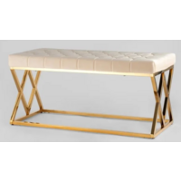 Stool Group Инсигния / BENCH-011-TG-BG (вельвет бежевый/сталь золото)