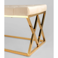 Stool Group Инсигния / BENCH-011-TG-BG (вельвет бежевый/сталь золото) Image #4