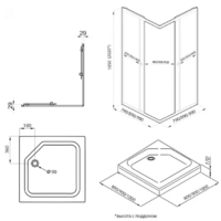 Triton Вента 90x90 (графит, без поддона) Image #10