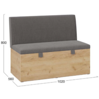 Трия Мальта прямая (дуб крафт золотой/серо-коричневый) Image #3