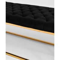 Stool Group Инсигния / BENCH-011-TG (вельвет черный/сталь золото) Image #4