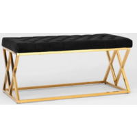 Stool Group Инсигния / BENCH-011-TG (вельвет черный/сталь золото) Image #2